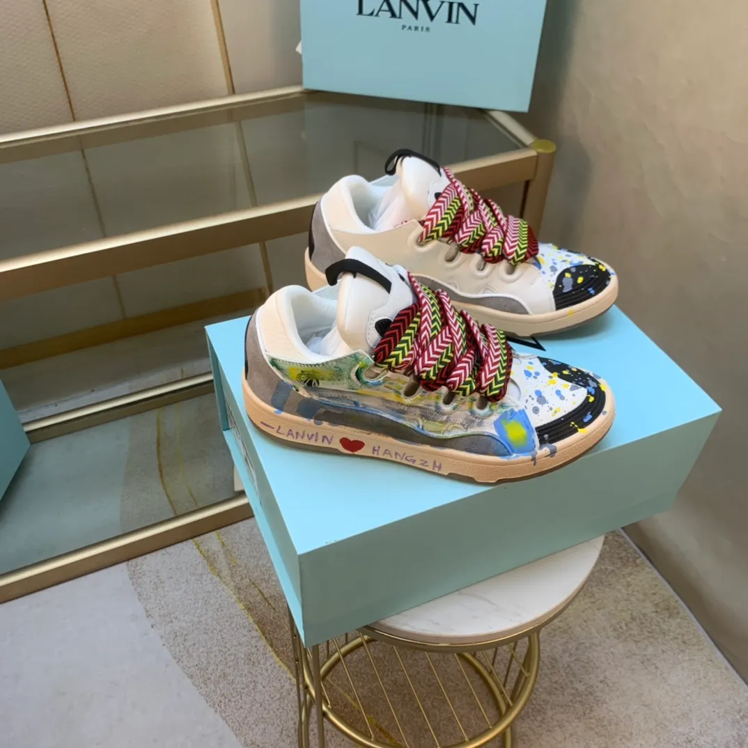 💰600. Lanvin LANVIN. 22 colors: nubuck fabric, breathable mesh, cowhide feet! Same style for men and women: sizes 35-46!